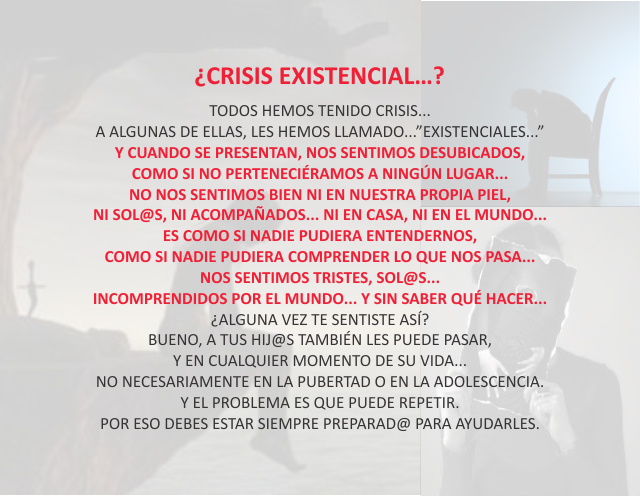 ¿Crisis extistencial...? Mayo 21 de 2010